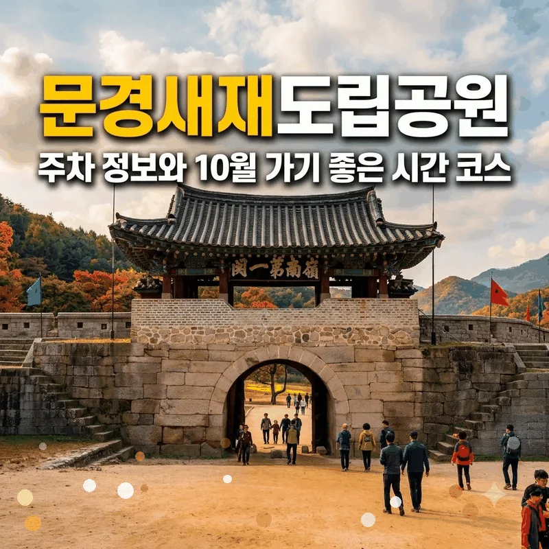 문경새재도립공원 주차 정보와 10월 가기 좋은 시간 코스