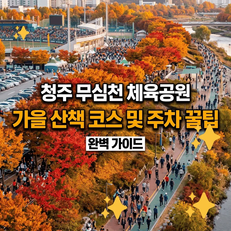 청주 무심천체육공원 가을 산책 코스와 주차 팁 완벽 가이드