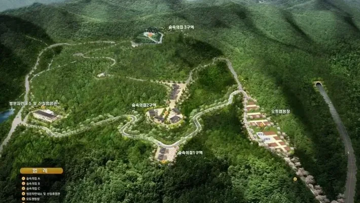 내장산자연휴양림 지도 / 사진=정읍시