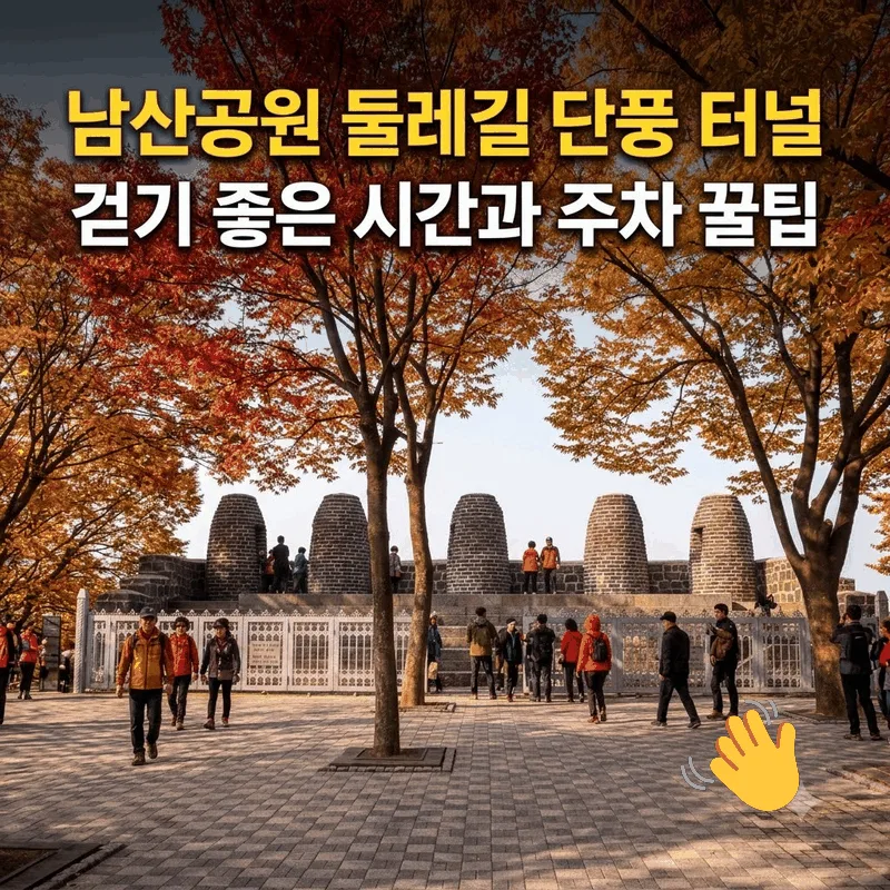 남산공원 둘레길 단풍 터널 걷기 좋은 시간과 주차 꿀팁