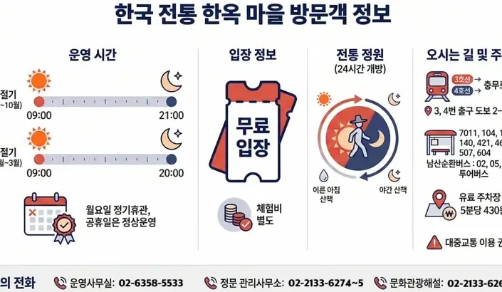 남산골한옥마을 이용 정보 / 사진=여행을 말하다