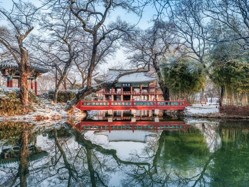 광한루의 겨울아침