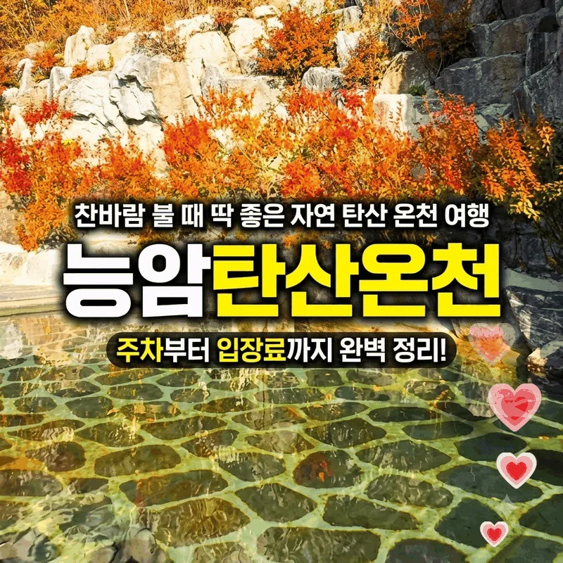능암탄산온천 주차부터 입장료까지, 찬바람 불 때 가기 좋은 천연 탄산수 온천 여행