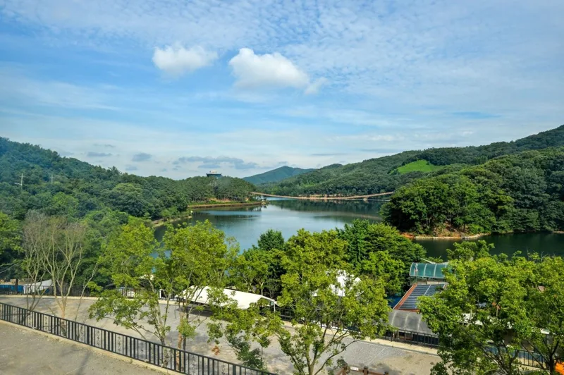 마장호수 출렁다리