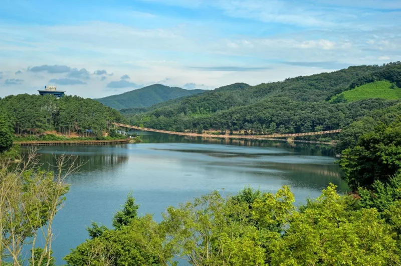 마장호수 출렁다리
