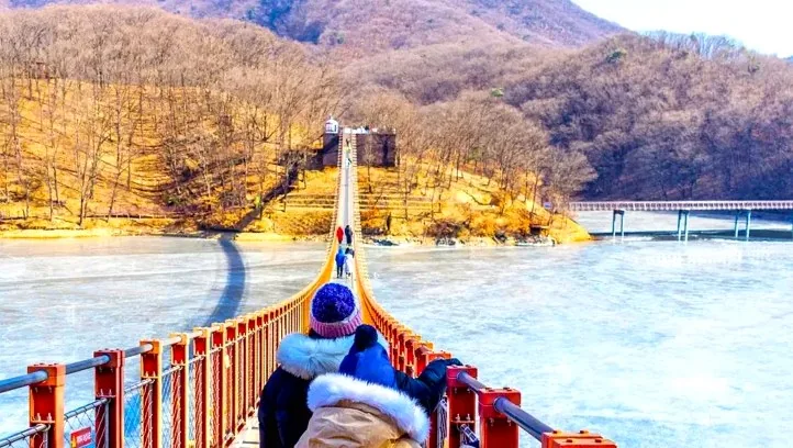 마장호수 출렁다리 겨울 / 사진=게티이미지뱅크
