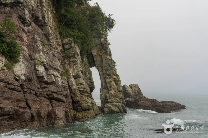 남일대 코끼리 바위