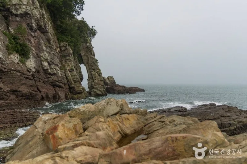 남일대 코끼리 바위