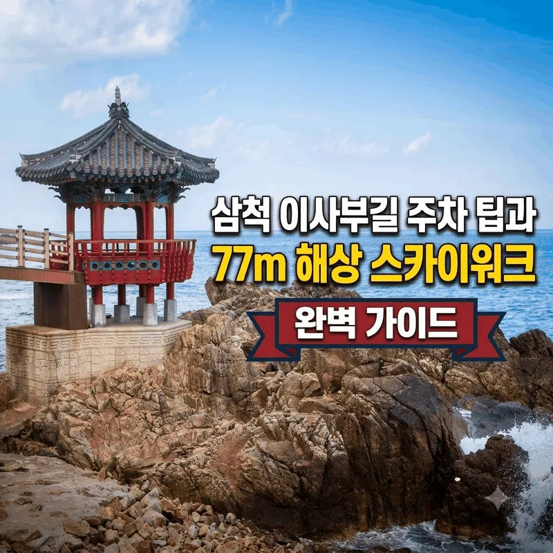 삼척 이사부길 주차 팁과 77m 해상 스카이워크 완벽 가이드