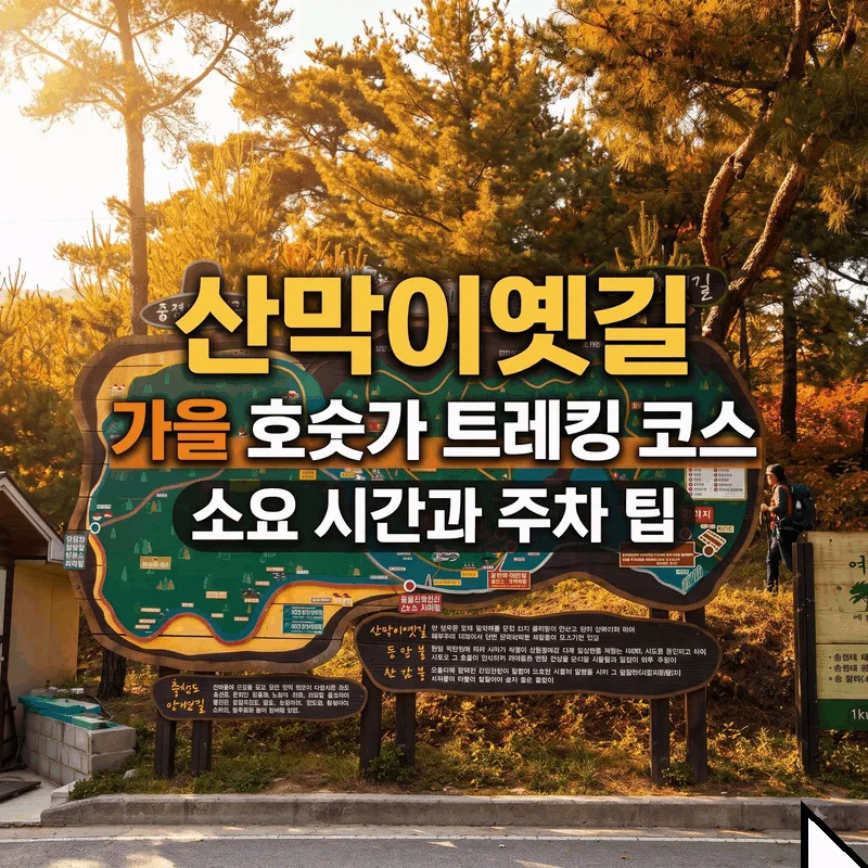 산막이옛길 가을 호숫가 트레킹 코스 소요 시간과 주차 팁