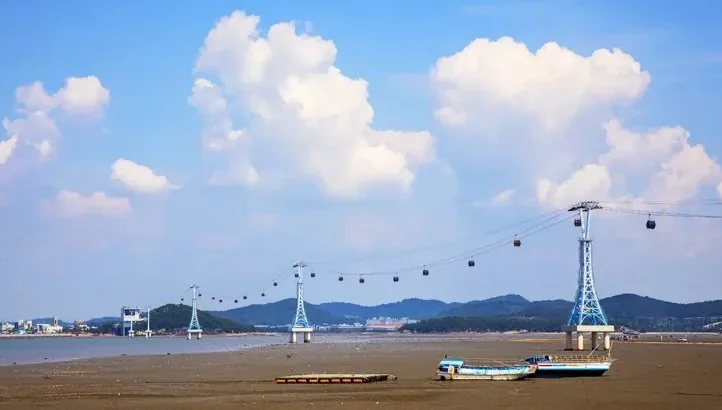 서해랑 제부도 해상케이블카 간조 모습 / 사진=게티이미지뱅크
