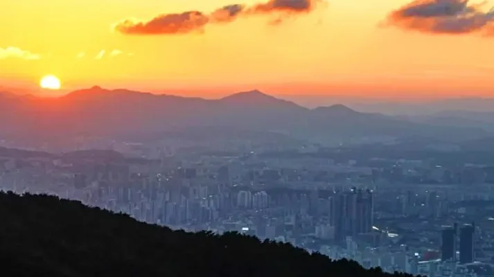 식장산 일몰 / 사진=한국관광콘텐츠랩