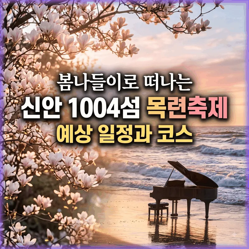 봄나들이로 떠나는 신안 1004섬 목련축제 예상 일정과 코스