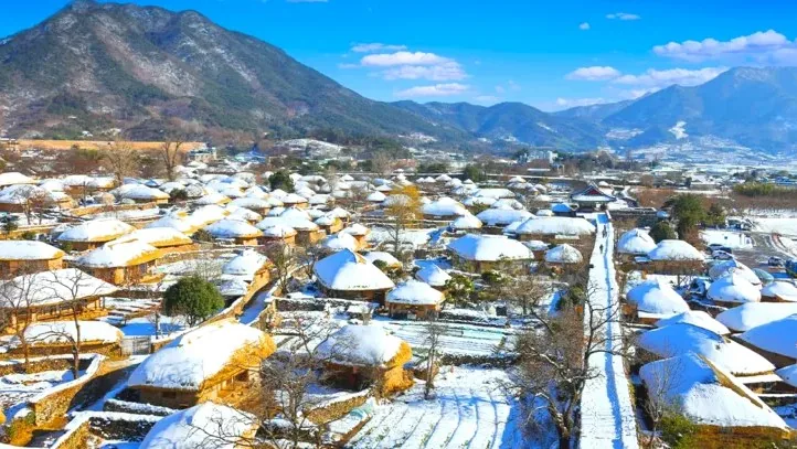 순천 낙안읍성 설경 / 사진=순천 낙안읍성