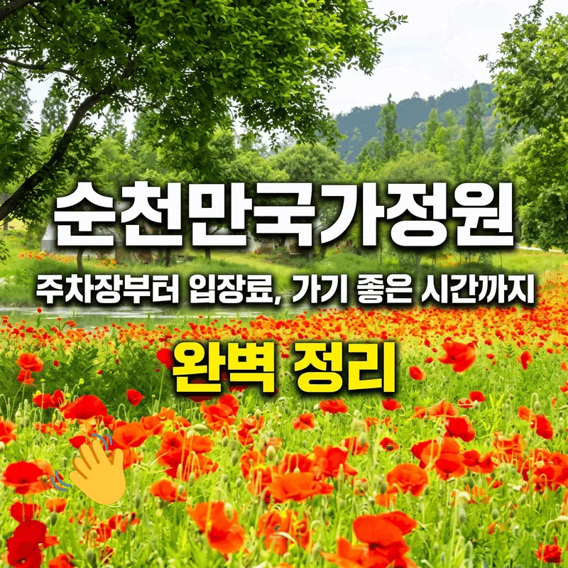 순천만국가정원 주차장부터 입장료, 가기 좋은 시간까지 완벽 정리