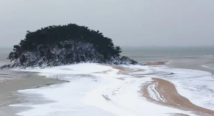 선재도 목섬 설경 / 사진=옹진군청