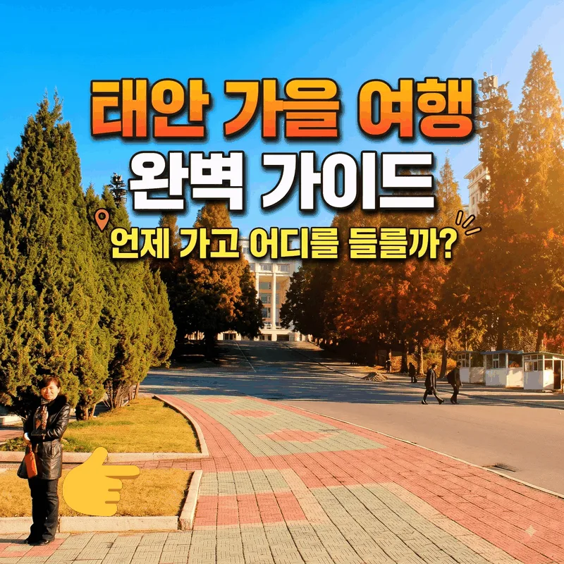 태안 가을 여행 완벽 가이드, 언제 가고 어디를 들를까?