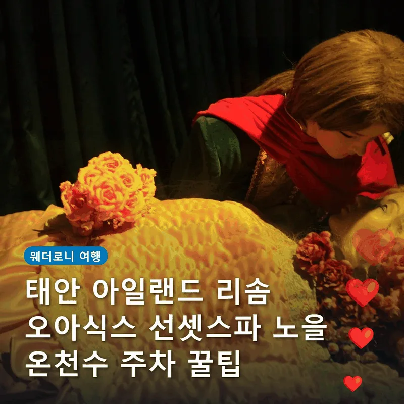 태안 아일랜드 리솜 오아식스 선셋스파 노을 온천수 주차 꿀팁