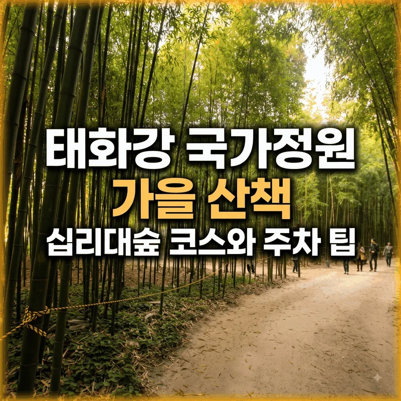 태화강 국가정원 가을 산책, 십리대숲 코스와 주차 팁