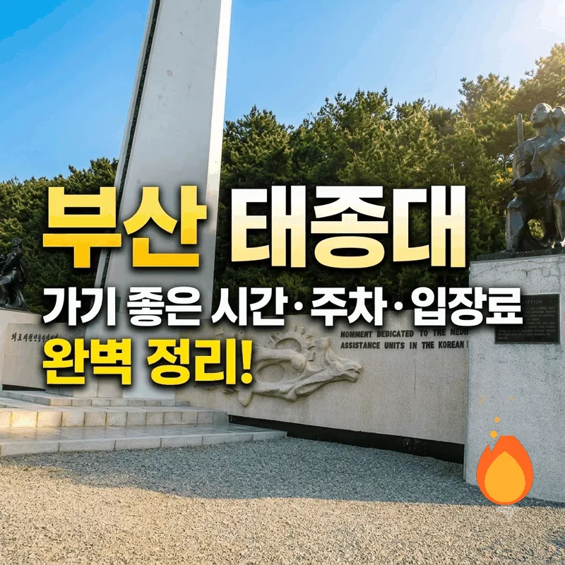 부산 태종대 가기 좋은 시간 주차 입장료 완벽 정리