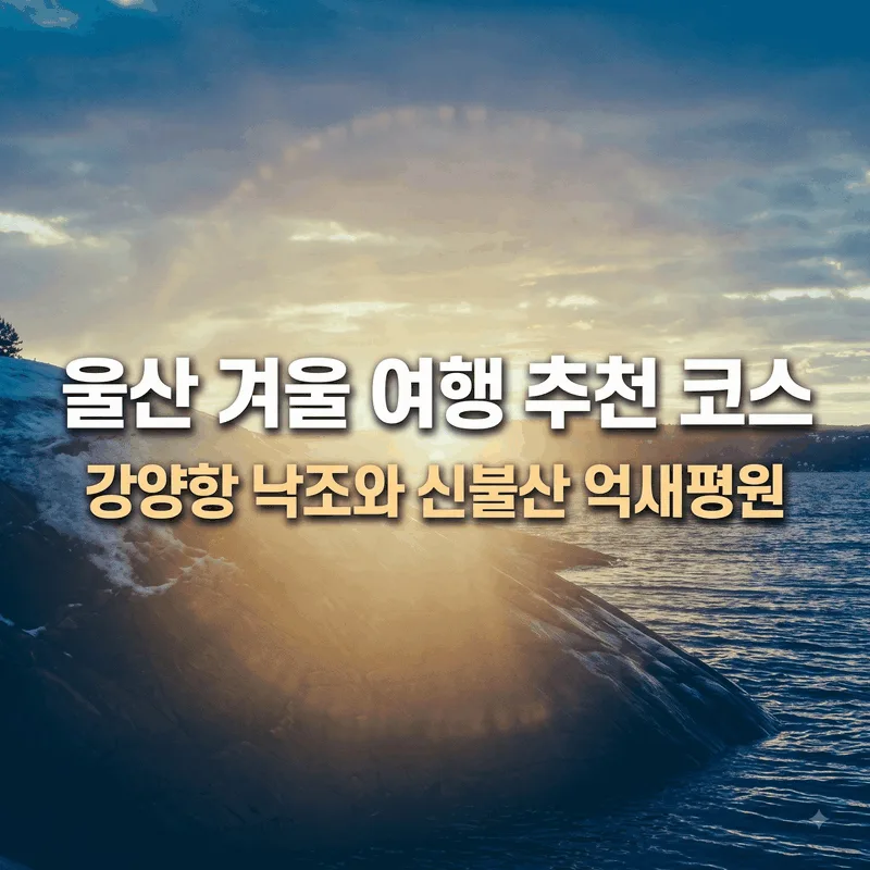 울산 겨울 여행 추천 코스, 강양항 낙조와 신불산 억새평원