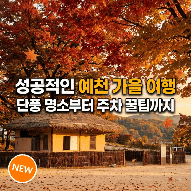 성공적인 예천 가을 여행, 단풍 명소부터 주차 팁까지