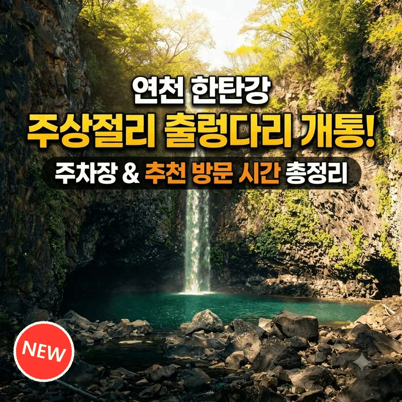 연천 한탄강 베개용암 출렁다리 개통 주차와 가기 좋은 시간
