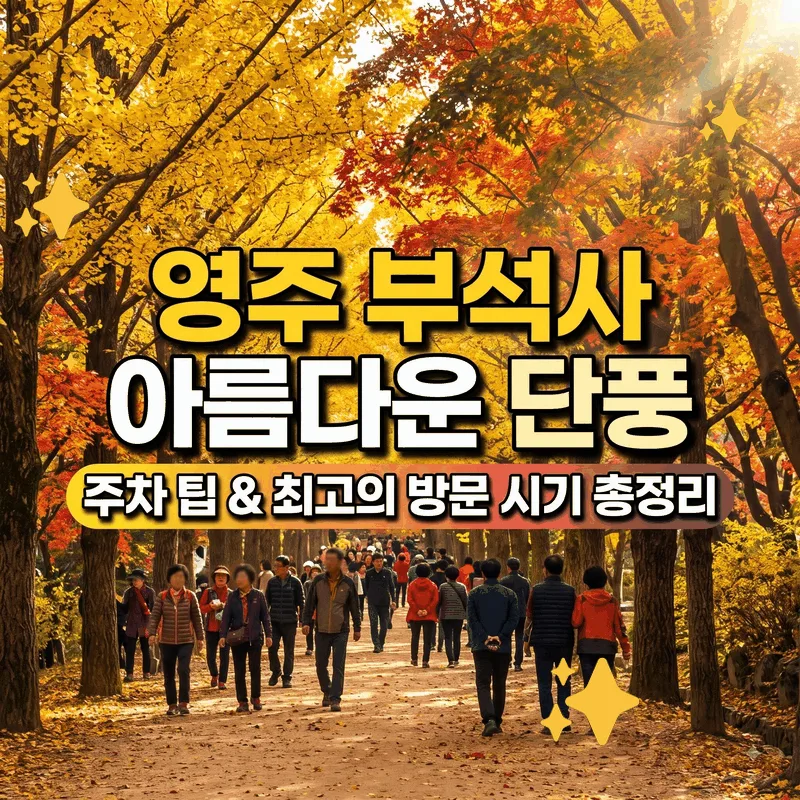 가을 단풍 고운 영주 부석사, 주차 팁과 가기 좋은 시간 총정리