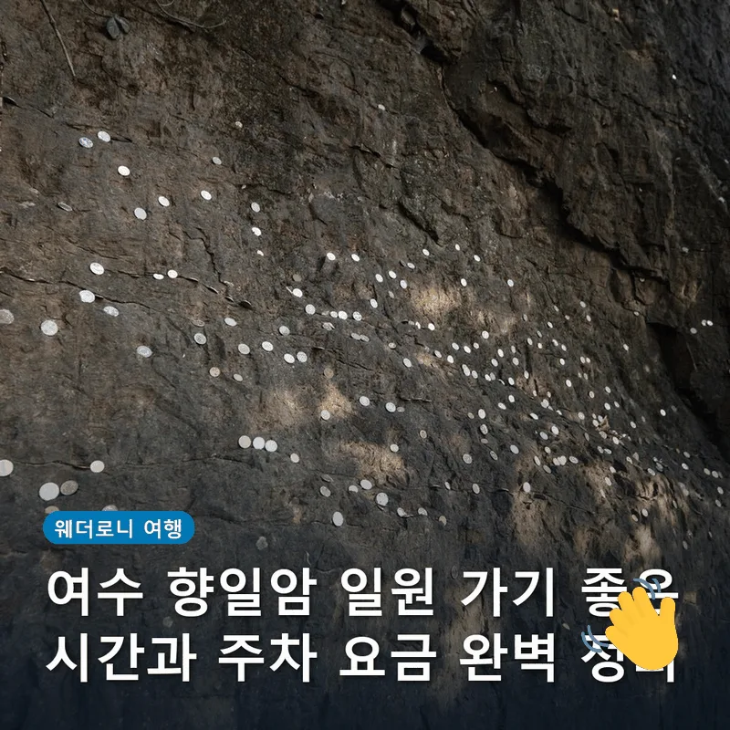 여수 향일암 일원 가기 좋은 시간과 주차 요금 완벽 정리