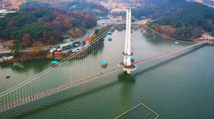 예당호 출렁다리 전경 / 사진=예산군 공식 블로그 김신우