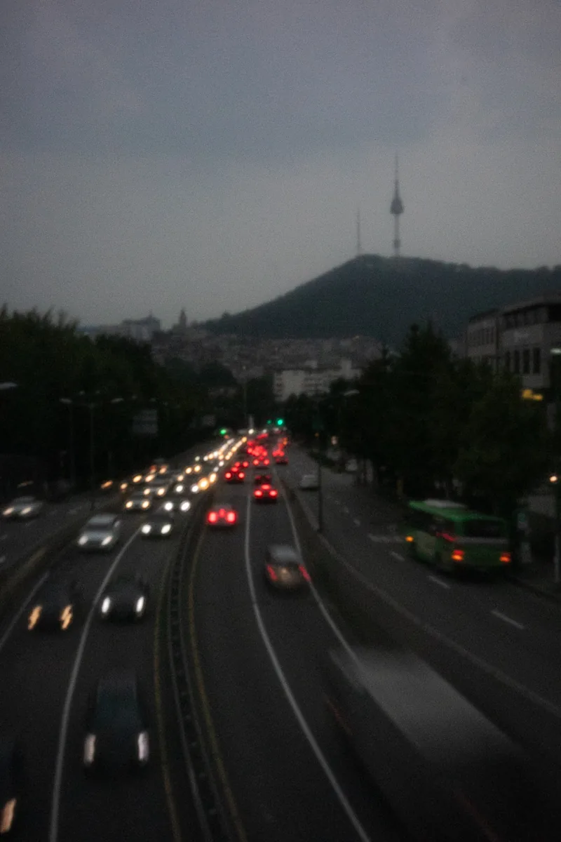N-Seoul tower from Itaewon bridge pinhole